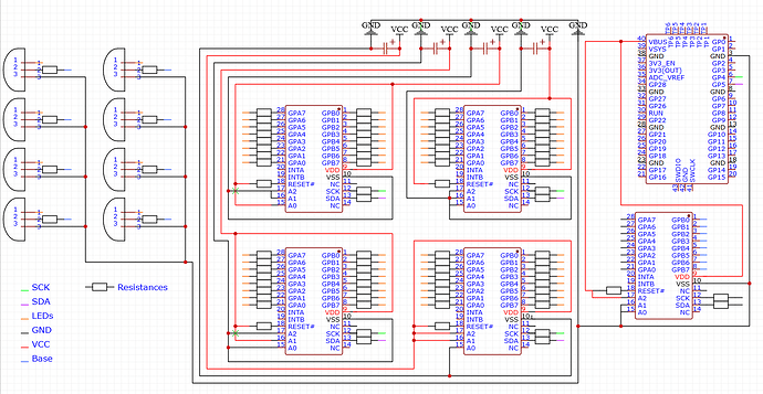 PCB LED 8x8x8