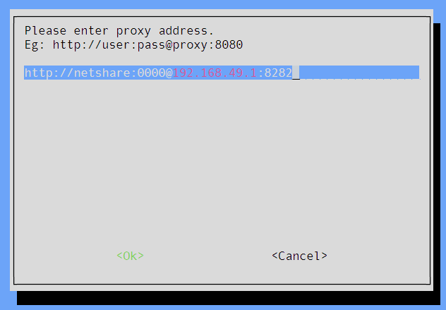 Network Proxy Settings